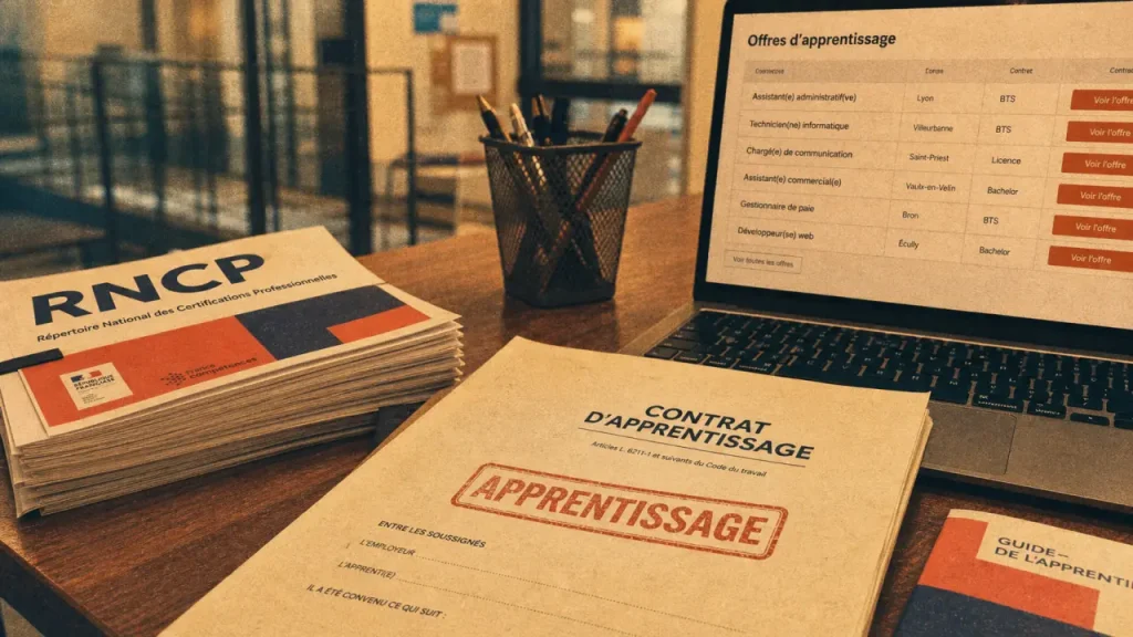 Alternance dans la fonction publique : contrat et documents d’apprentissage