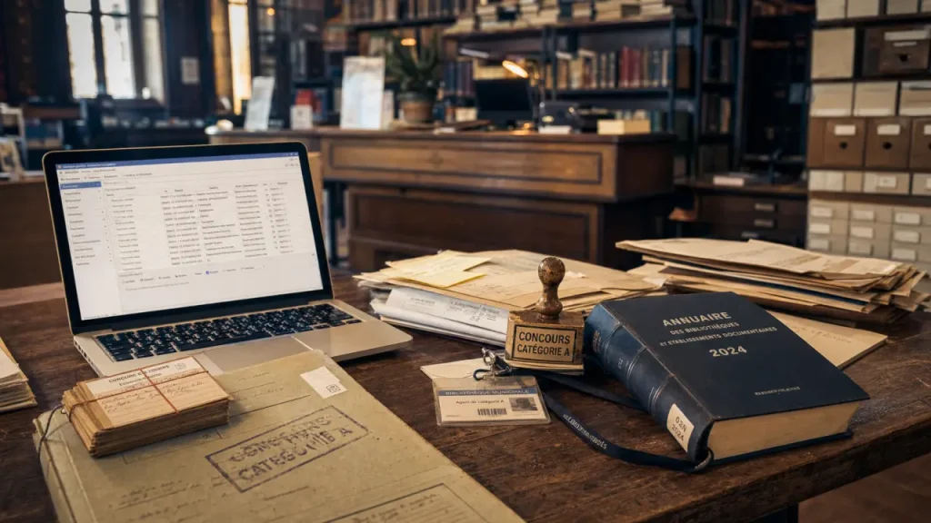 Devenir bibliothecaire : documents, concours et base de données de bibliothèque