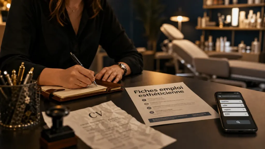 Emploi esthéticienne : filtre 10 km et offres CDI