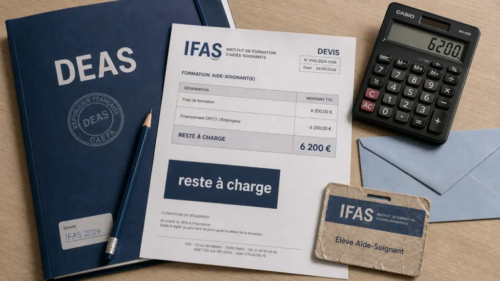 Formation aide soignante prix, DEAS, reste à charge