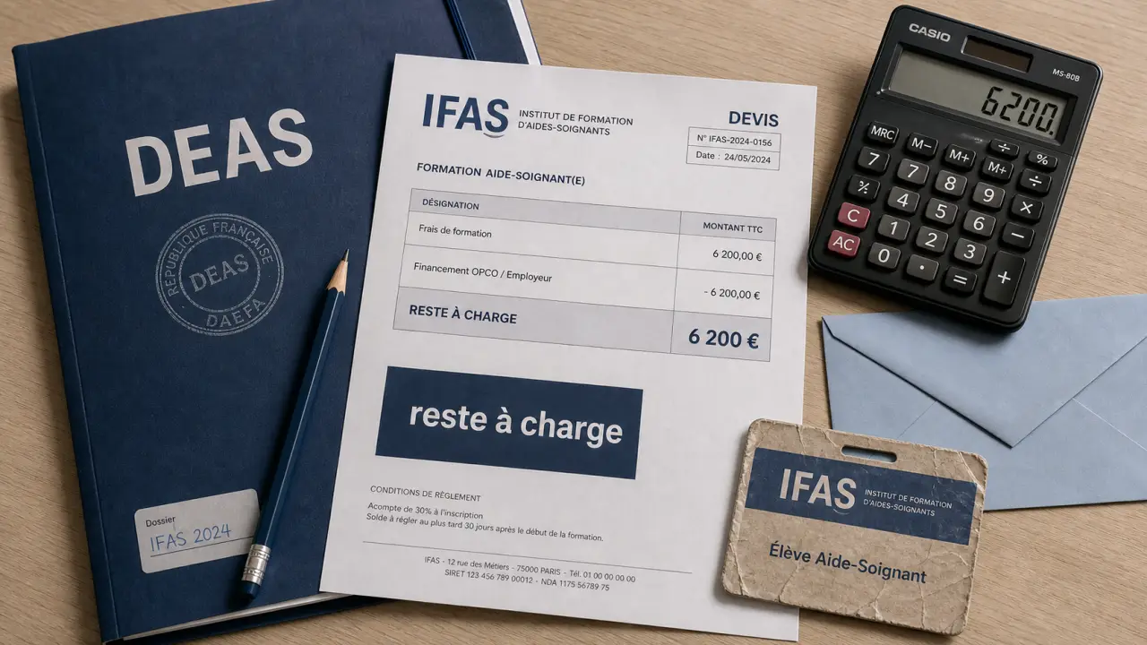 Formation aide soignante prix, DEAS, reste à charge