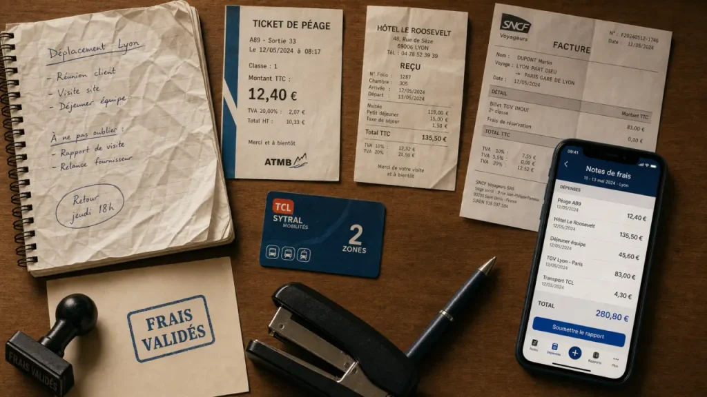 Frais professionnels portage salarial : remboursement justificatifs et reçus