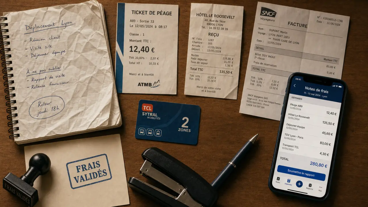 Frais professionnels portage salarial : remboursement justificatifs et reçus