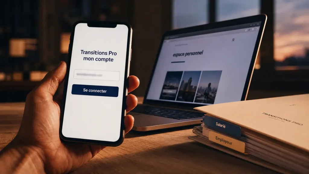 Transitions pro mon compte : se connecter pour déposer un dossier