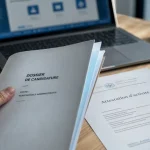 Attestation d'activité sur table, dossier de candidature