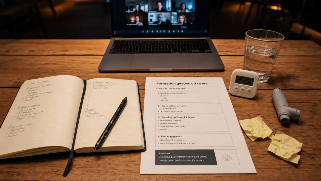 formation gestion du stress lyon, 21 heures en présentiel à Lyon