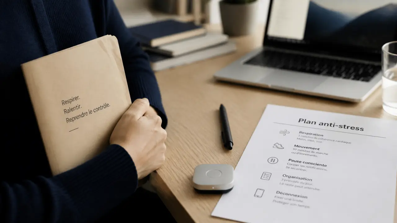 Formation gestion du stress : plan anti-stress sur table