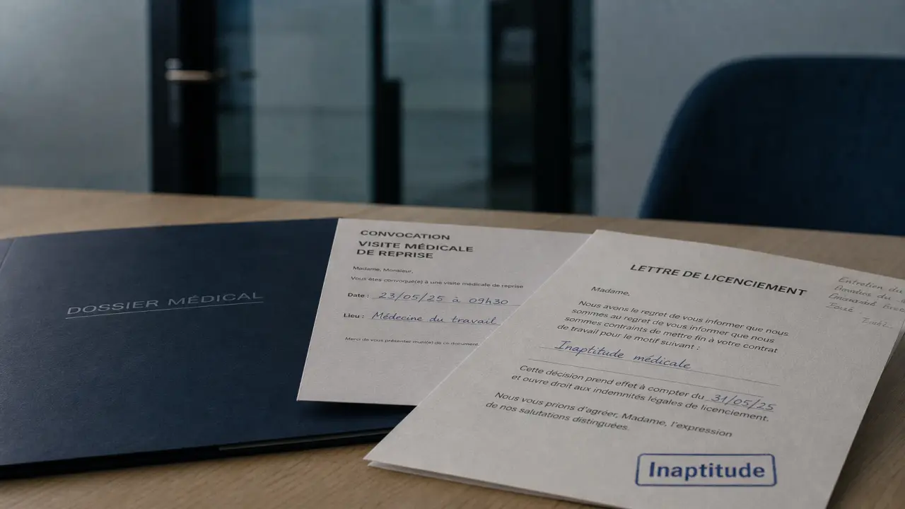 Invalidité et licenciement : inaptitude au travail, dossier médical et convocation