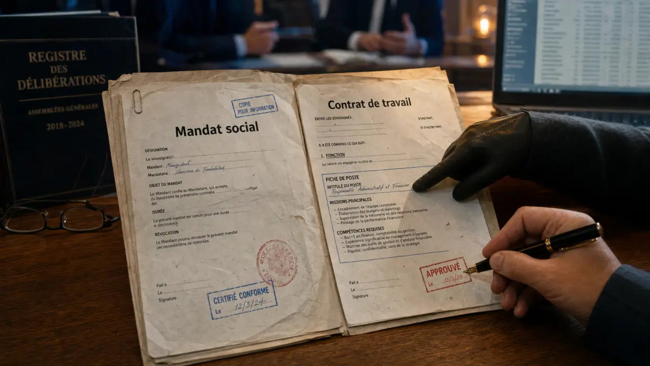 Mandat social et contrat de travail : subordination réelle au travail