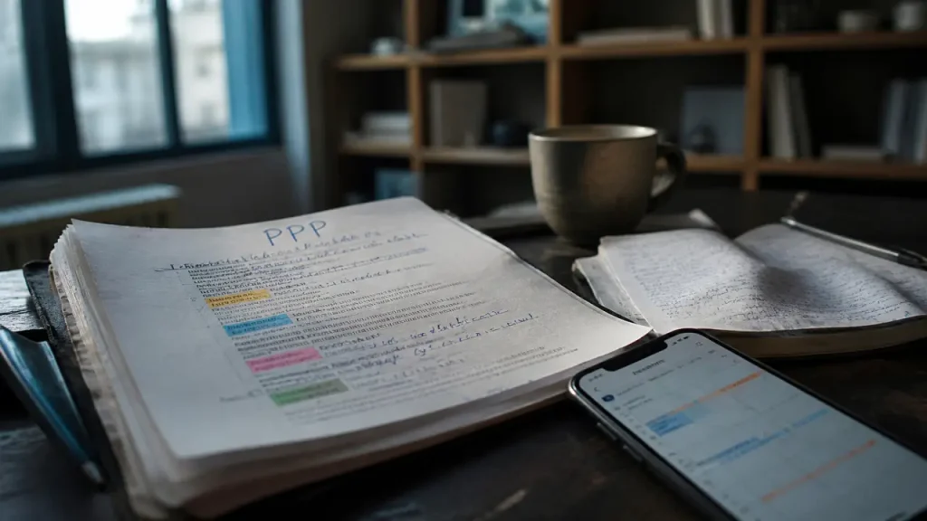 Projet personnel et professionnel : exemple gratuit en 4 blocs, planning et notes