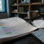 Projet personnel et professionnel : exemple gratuit en 4 blocs, planning et notes