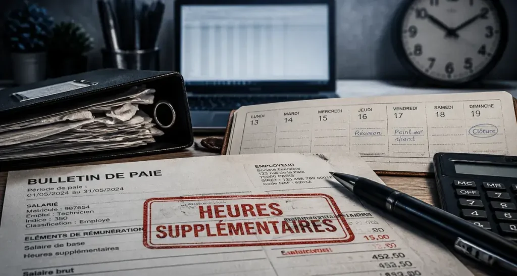 Heures supplementaires non payees : calcul et recours pour rappel salaire