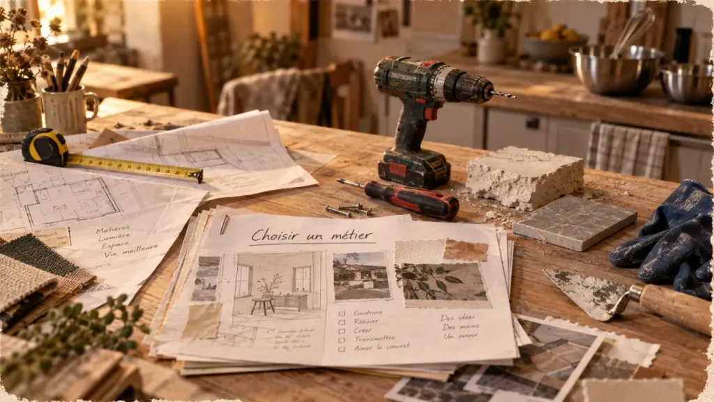Métiers manuels : outils d’atelier et plans pour choisir son métier