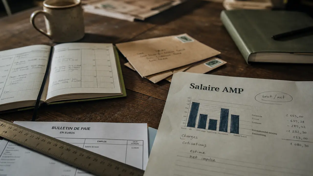 Salaire amp : bulletin de paie brut et net
