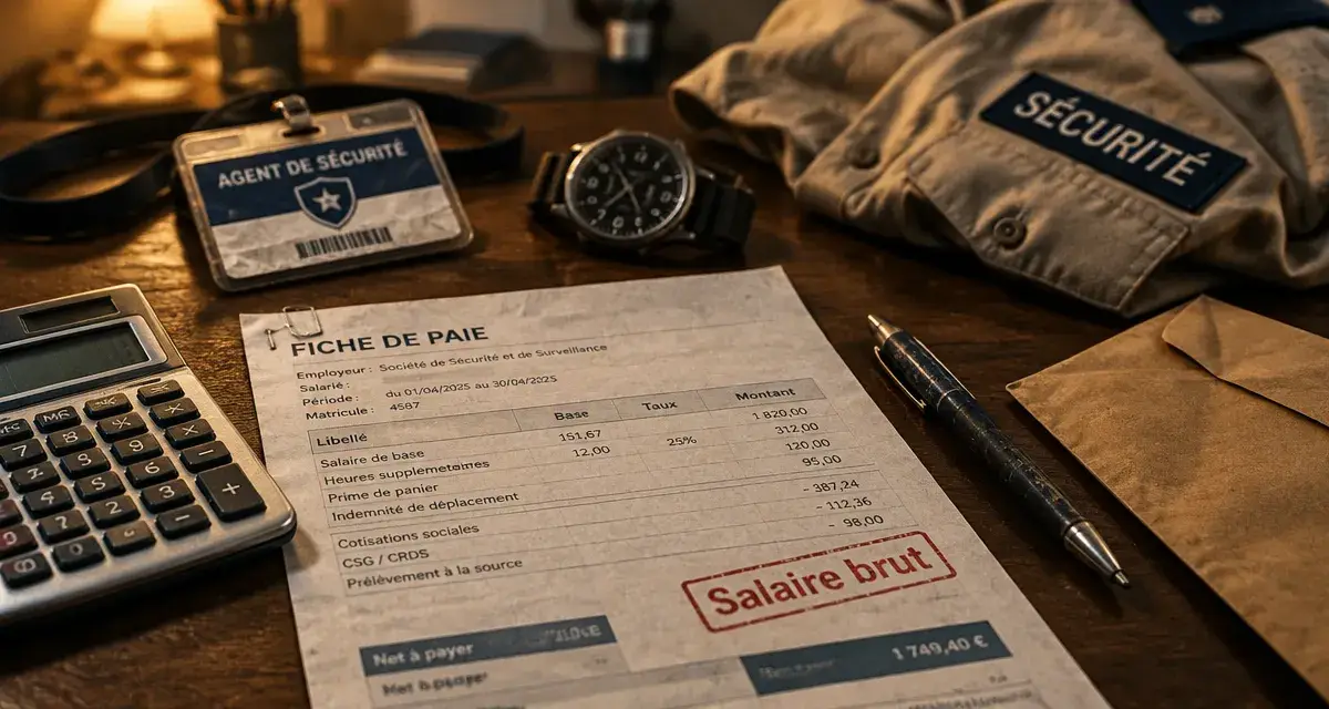 Agents de sécurité salaire : fiche de paie, primes et horaires