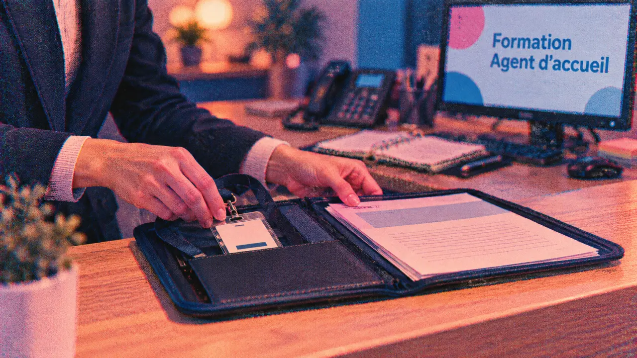 Formation agent d accueil : hôtesse au comptoir, dossier administratif