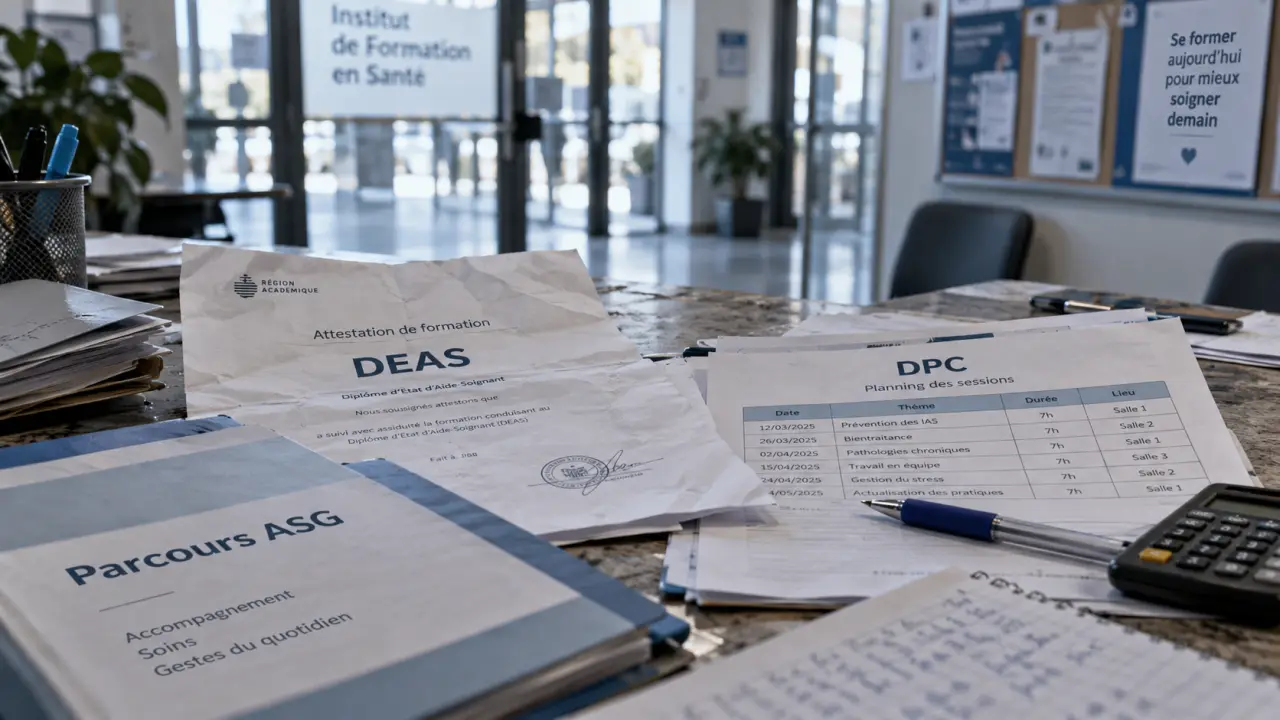 Formation complementaire aide soignant : dossier DEAS et parcours ASG dans un institut de santé
