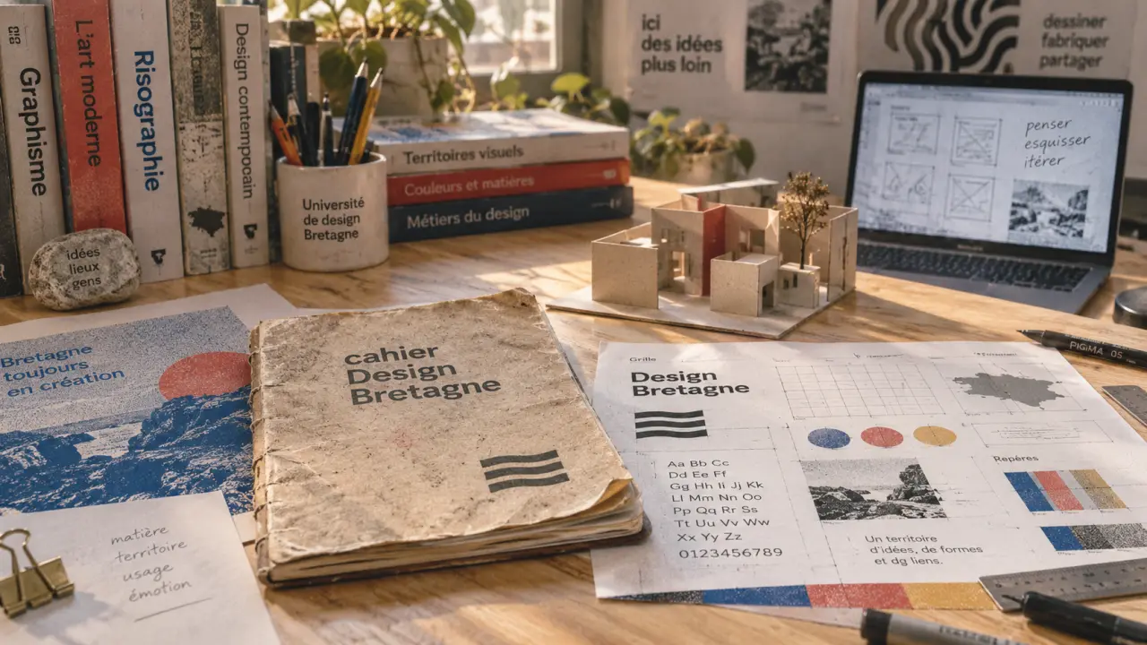 Formation design Bretagne : table d’atelier et campus