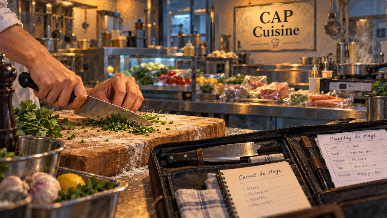 Reconversion cuisinier : préparation CAP cuisine avec stage en cuisine de formation