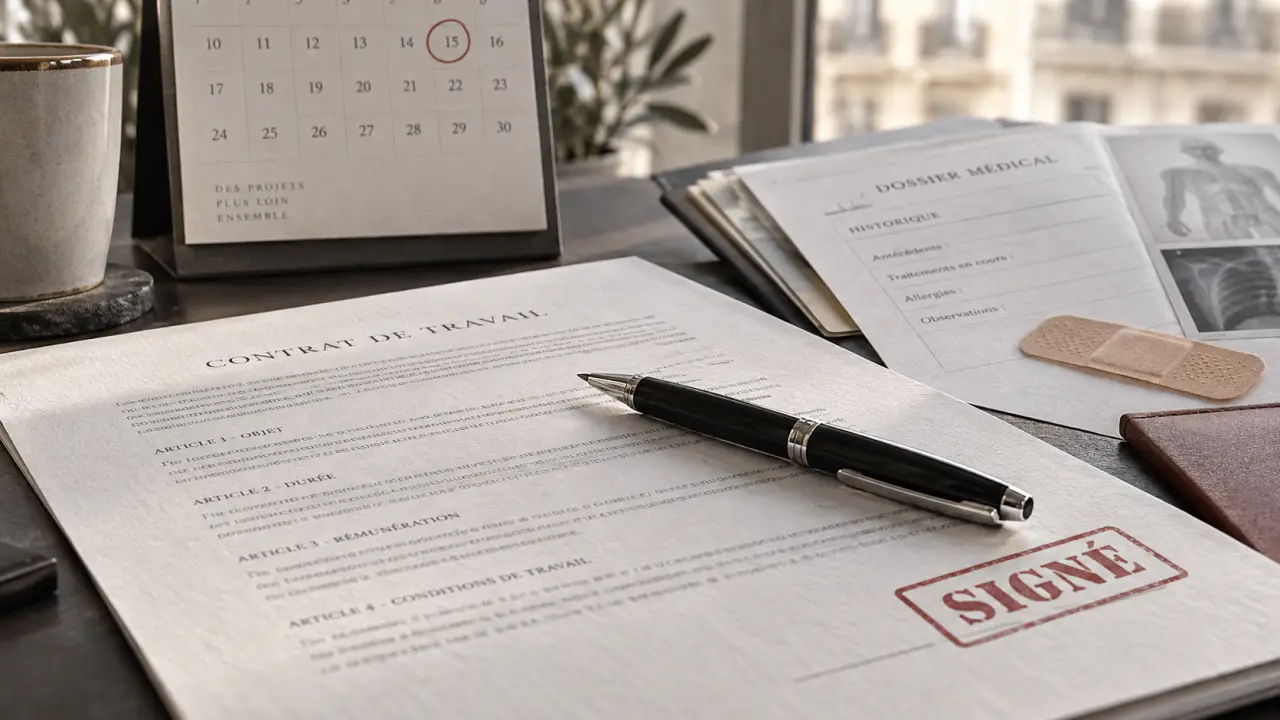 Signer un contrat de travail pendant un arrêt maladie : date de prise de poste